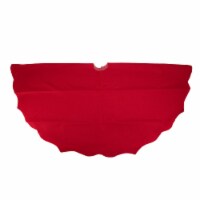 Northlight 48 Red Scalloped Edge Christmas Tree Skirt