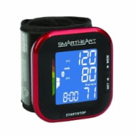 SmartHeart Adult Cuff Wrist Digital Blood Pressure Monitor Black Device 1 Each