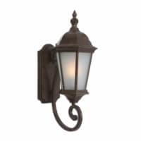 Yosemite Home Decor Brielle 1 Light Exterior Aluminum Wall Mount Light in Brown