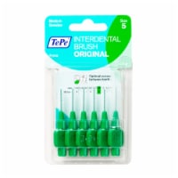 TEPE Interdental Brush Original Cleaners - Dental Brushes Between Teeth 6 Pk, Green .8mm