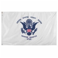 Valley Forge 8086341 3 x 5 ft. Multi Color Coast Guard Military Flag