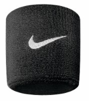 Nike Swoosh Wristbands - Black/White Perspective: Main