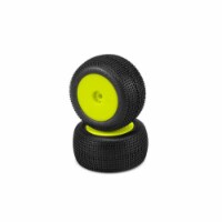 J Concepts JCO3102201091 Sprinter Pink Compound Pre-Mounted Wheels, Yellow