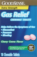 GoodSense Extra Strength Cherry Creme Flavor Gas Relief Tablets