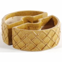Alfresco Home Trellis Round Planter in Terra Gold