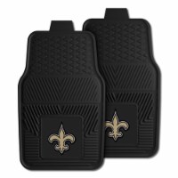 Fanmats Front Vinyl Car Floor Mat Set, 17 x 27 Inches, NFL New Orleans Saints