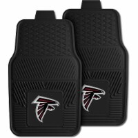 Fanmats 27 x 17 Inch Vinyl Front Row Car Floor Mat 2 Piece Set, Atlanta Falcons
