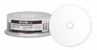 25 Pack Ritek Pro BD-R Blu-ray 4X 25GB Water Resistant Glossy White Inkjet Hub Printable Disc