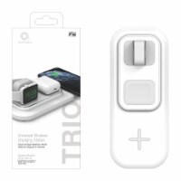 QuikCell QCTRIOWHT Trio 3-in-1 Qi Wireless Charger