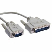 Cable Wholesale Serial Cable, DB9 Male to DB25 Male, UL rated, RS232, 9 Conductor, 6 foot