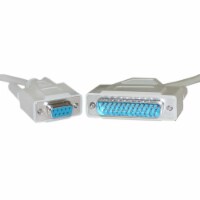 Serial Cable, DB9 Female to DB25 Male, UL rated, 9 Conductor, 6 foot