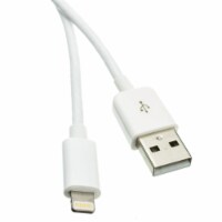 Apple Lightning Authorized White IPhone, IPad, IPod USB Charge and Sync Cable, 1.5 foot