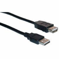 USB 2.0 Extension Cable, Black, Type A Male to Type A Female, 3 foot
