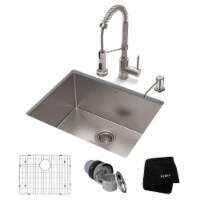 Kraus USA KHU101-23-1610-53SS 23 x 18 x 10 in. Standard PRO Farmhouse Kitchen Sink & Bolden,