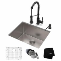 Kraus USA KHU101-23-1610-53MB 23 x 18 x 10 in. Standard PRO Farmhouse Kitchen Sink & Bolden,