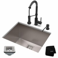 Kraus USA KHU24L-1610-53MB 24 x 18.5 x 12 in. Pax Laundry Utility Sink & Kitchen Bolden, Matt