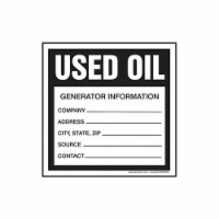 Accuform DOT Handling Label,Waste,4 W,PK100 MHZW36EVC