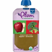 Plum Organics® Apple and Broccoli Baby Food Pouch