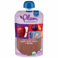 Plum Organics® Apple Plum Berry and Barley Stage 2 Baby Food Pouch