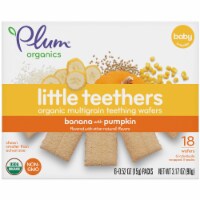 Plum® Organics Little Teethers Banana & Pumpkin Multigrain Teething Wafers