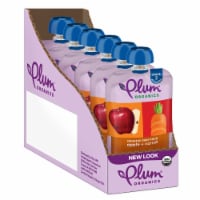 Plum Organics® Stage 2 Organic Apple & Carrot Baby Food Pouches Perspective: Main