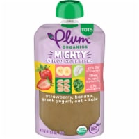 Plum Organics® Mighty 4® Tots Strawberry, Banana, Kale, and Oat Stage 4 Food Pouch