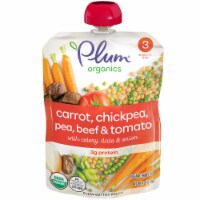 Plum® Organics Stage 3 Chickpea Tomato Beef Baby Food Pouch