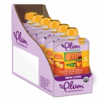 Plum Organics® Stage 3 Carrot Sweet Potato Corn Pea and Chicken Baby Food Pouches Multipack Perspective: Main