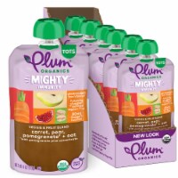 Plum Organics® Mighty Veggie® Carrot Pear Pomegranate & Oat Tots Pouch