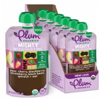 Plum Organics® Mighty 4® Pear Cherry Stage 4 Baby Food Pouch Multipack Perspective: Main