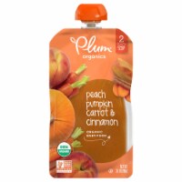 Plum Organics® Eat Your Colors® Orange Peach Pumpkin Carrot & Cinnamon Baby Food Perspective: Main