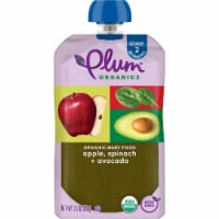 Plum Organics® Apple Spinach & Avocado Stage 2 Baby Food Pouch