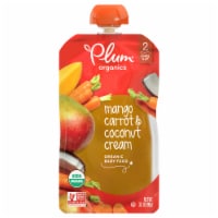 Plum Organics® Mango Carrot & Coconut Cream Stage 2 Baby Food Pouch Perspective: Main