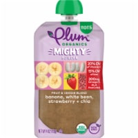 Plum Organics® Mighty Protein & Fiber Fruit & Veggie Blend Stage 4 Food Pouch