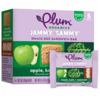 Plum® Organics Jammy Sammy® Snack Size Apple Kale & Oatmeal Sandwich Bars Perspective: Main