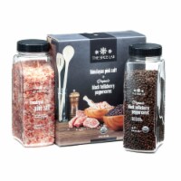 The Spice Lab Pink Himalayan Salt Coarse & Organic Tellicherry Peppercorns Combo Pack - 2225
