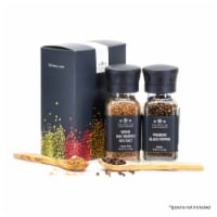 The Spice Lab Coarse Viking Oak Smoked Sea Salt and Whole Black Pepper Set - 2244