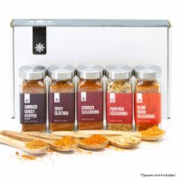 The Spice Lab Spicy BBQ Collection - Award Winners - 5-Flavor Gift Set of French Jars - 2183