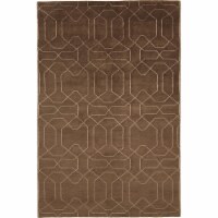 Due Process Stable Trading Nouveau Honeycomb Chocolate Area Rug, 8 x 10 ft.