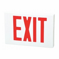 Fulham Firehorse Exit Sign,LED,Red Letter,8-1/4 in. H FHEX21WRAC