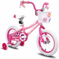Joystar Petal 14 Inch Kids Toddler Bike Bicycle w/ Training Wheels, Ages 3 to 5