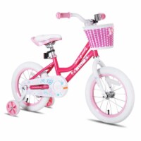 JOYSTAR Angel 16-Inch Ride On Girls Bicycle Kids Bike with Training Wheels, Pink
