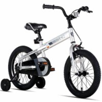 Joystar Whizz Kids Bike for Boys & Girls Ages 5-9 with Kickstand, 18 , Silver