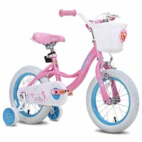 Joystar Fairy 18 In Kids Bike with Training Wheels for Ages 5 to 9, Pink & Blue