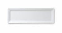 Q Squared Luxury Melamine Serving Plate - White Perspective: Main