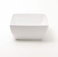 Q Squared Luxury Melamine Square Bowl - White Perspective: Main