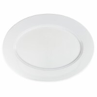 Q Squared Luxury Melamine Plate - White Perspective: Main