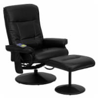 Flash Furniture Leather Massaging Recliner Black BT7320MASSBK