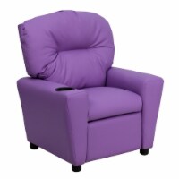Flash Furniture Contemporary Vinyl Kids Recliner W/Cup Holder Lavender BT7950KIDLAV