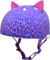C-Preme Krash! Leopard Kitty Youth Helmet - Purple/Pink Perspective: Main